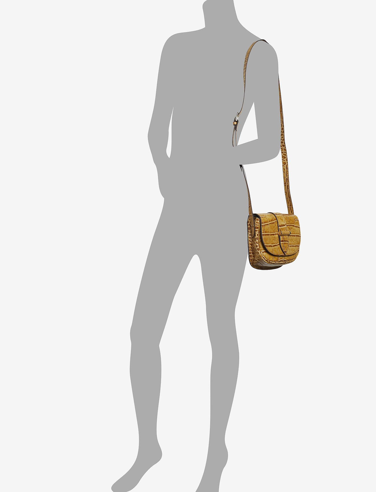 Decadent - Trisha satchel bag - croco cognac - 3