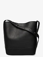 Edith Small Bucket Bag - VEGETAL BLACK
