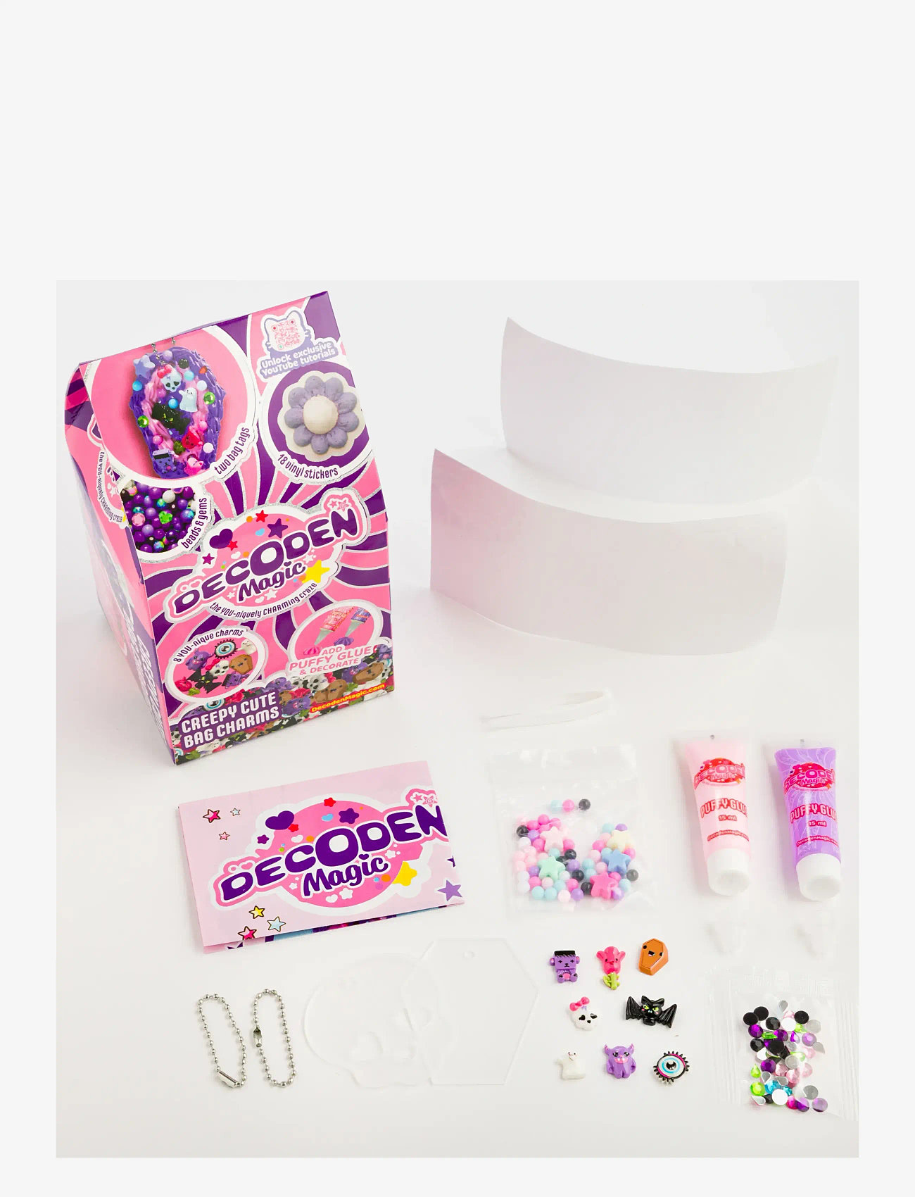 Decoden Magic - Decoden Magic Mini Creepy Cute Bag Charms - askartelusetit - multi - 1