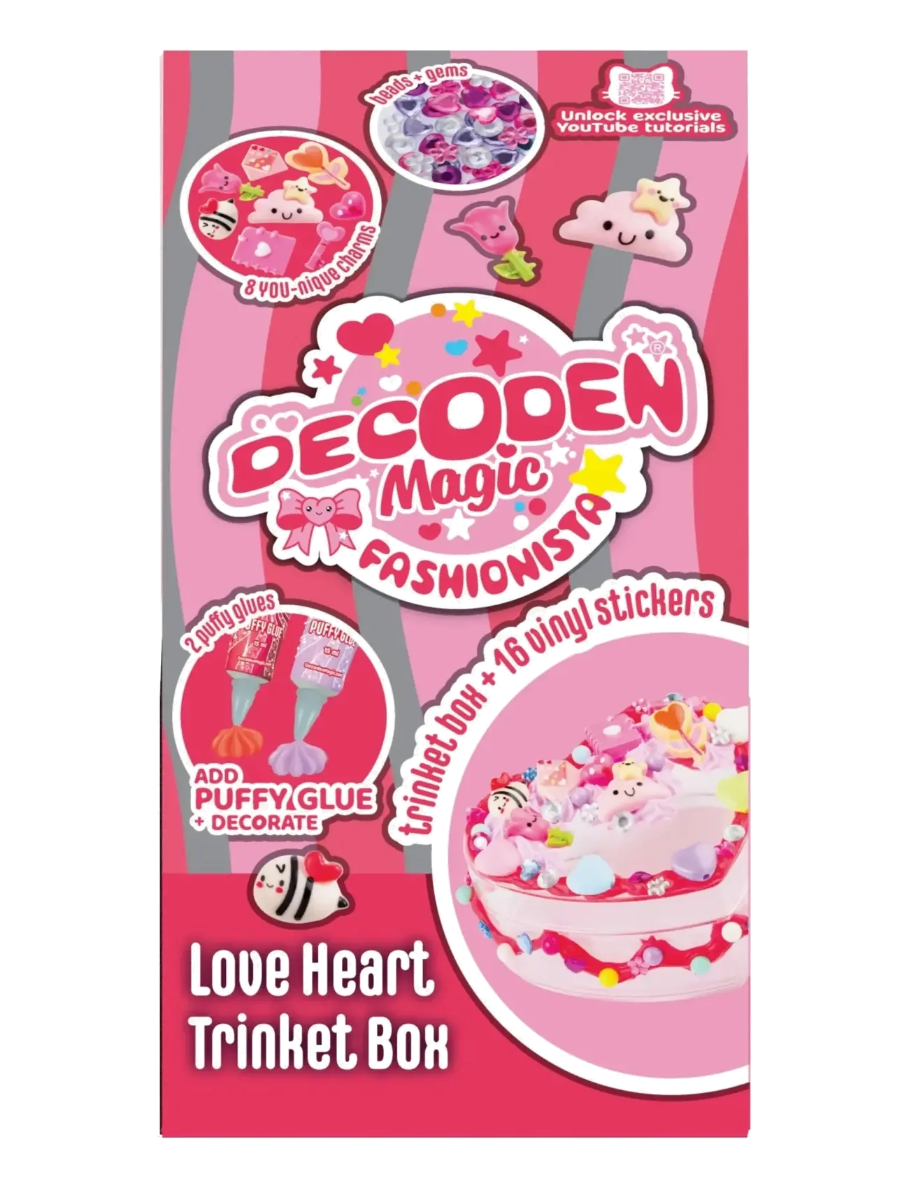 Decoden Magic - Decoden Magic Mini Trinket Box Love - kreasæt - multi - 1
