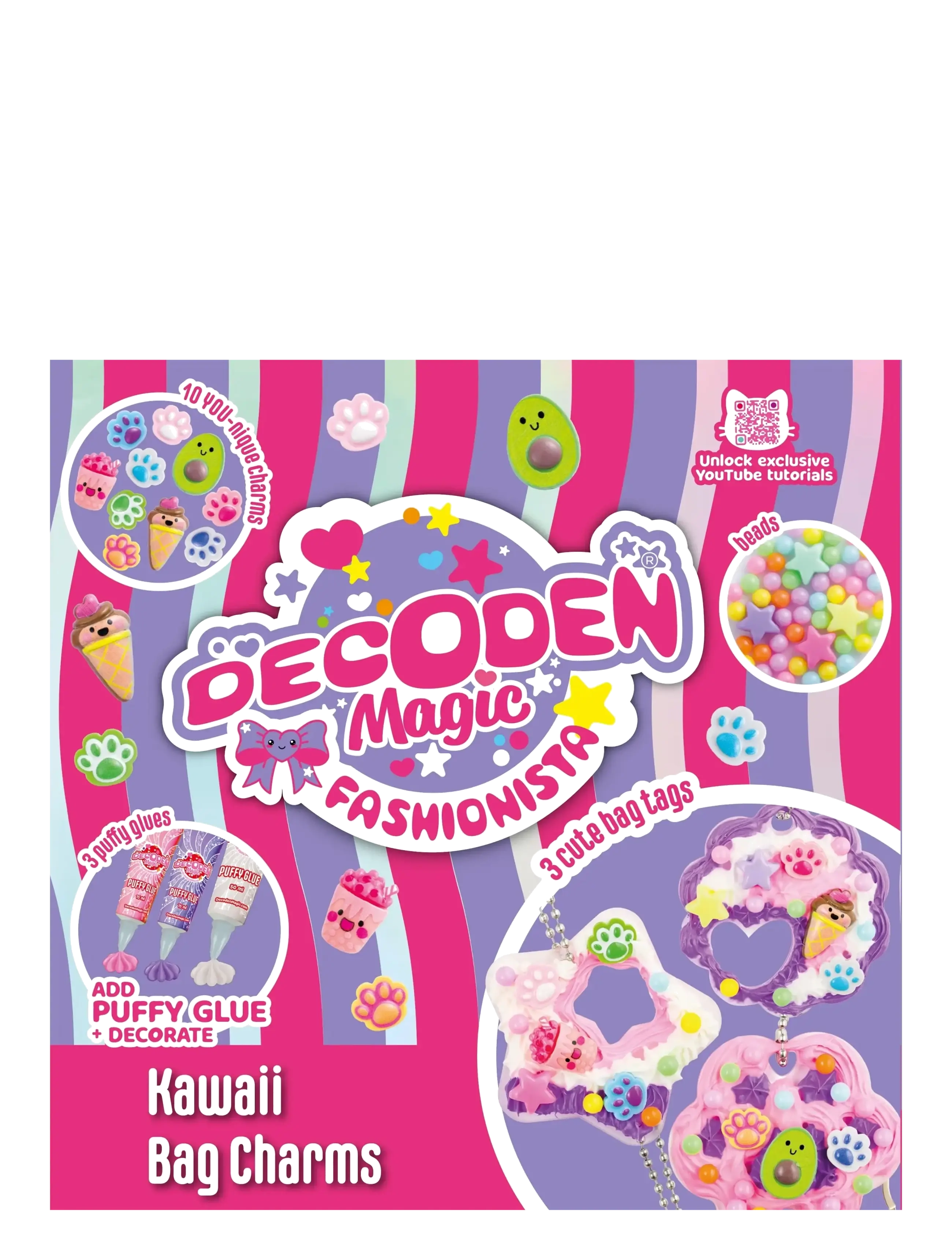 Decoden Magic - Decoden Magic Classic Kawaii Bag Charms - kreasæt - multi - 1