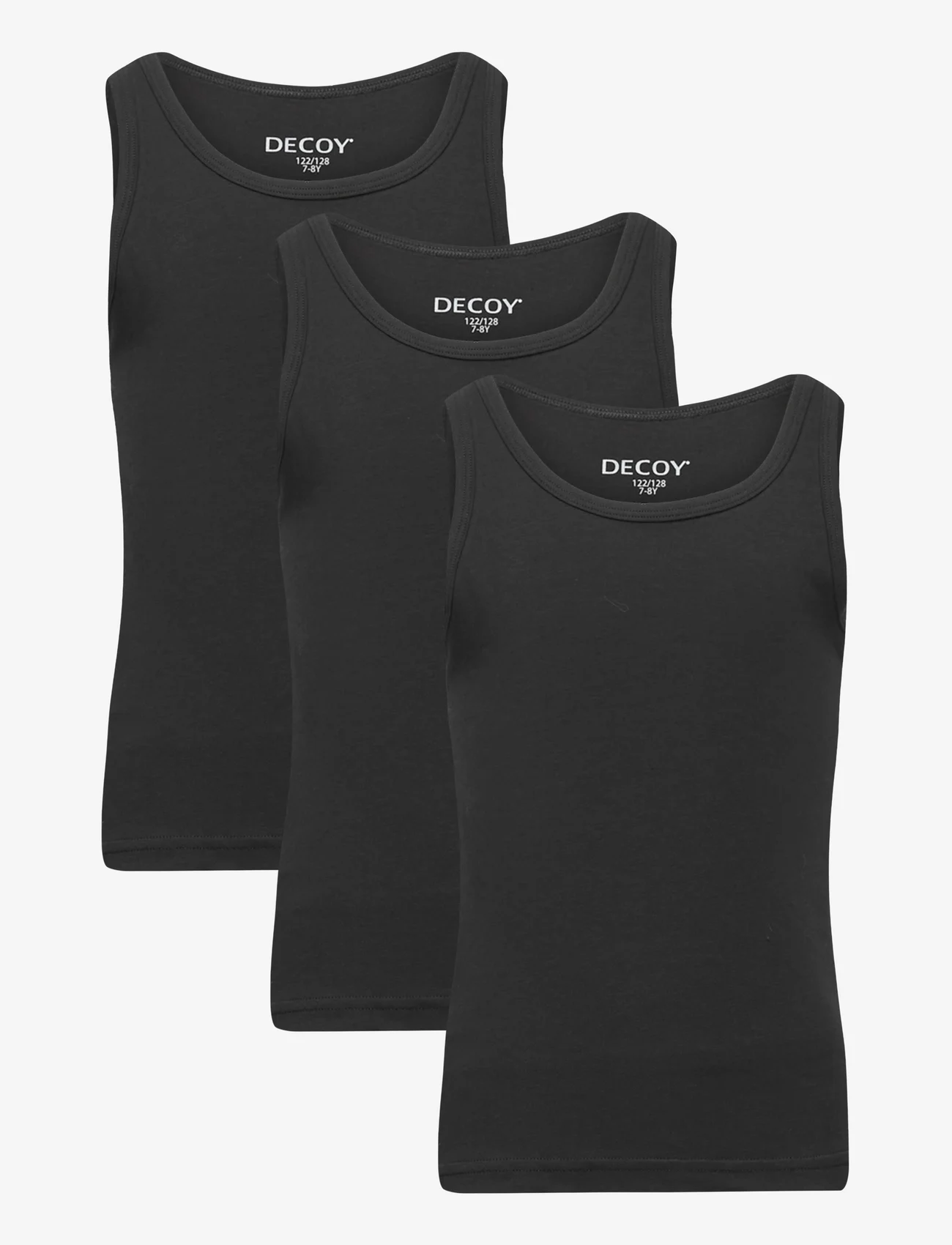 Decoy - DECOY girls 3-pack singlet - sleeveless - svart - 0