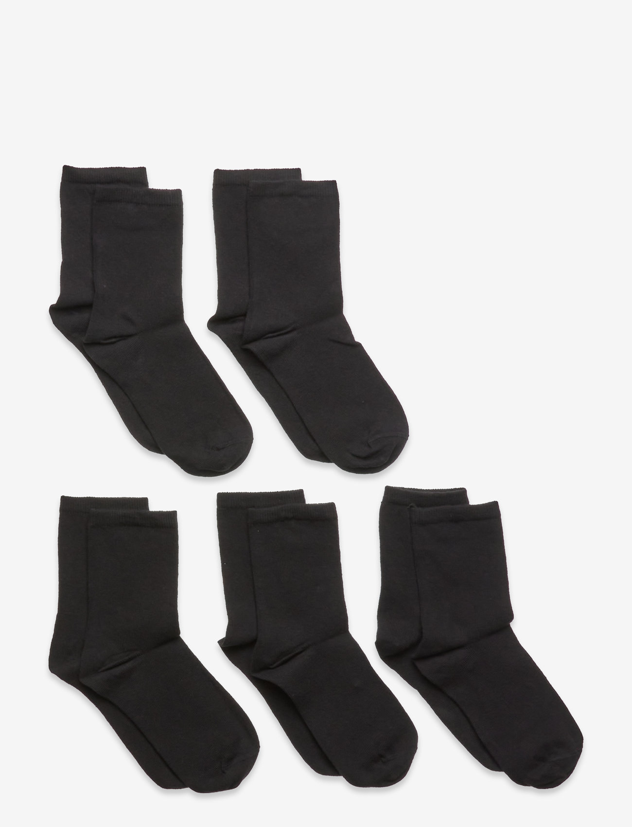 Decoy - Decoy Kids 5pk Org. cot sock - svart - 0