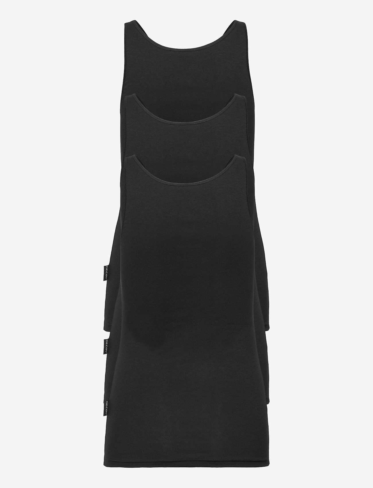 Decoy - DECOY singlet, 3-pack GOTS - linnen - svart - 1
