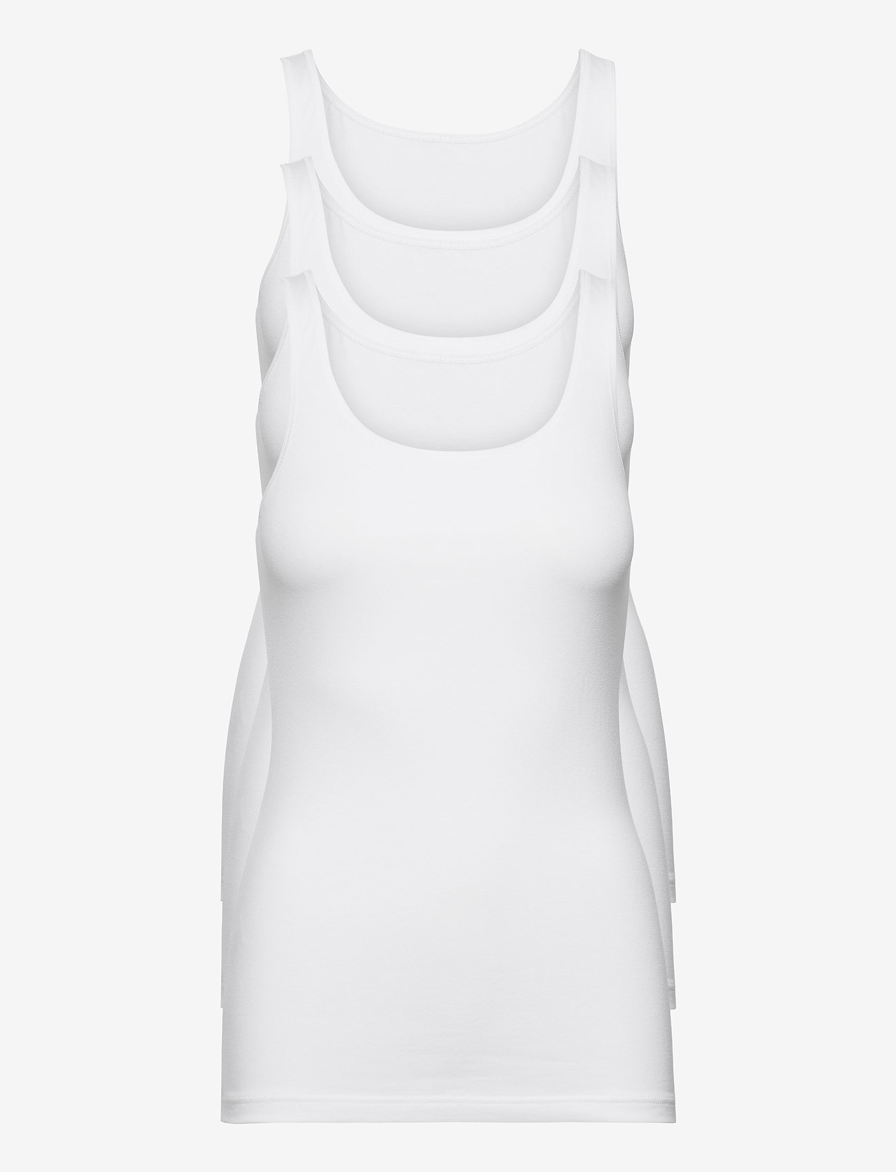 Decoy - DECOY singlet, 3-pack GOTS - varrukateta särgid - vit - 0