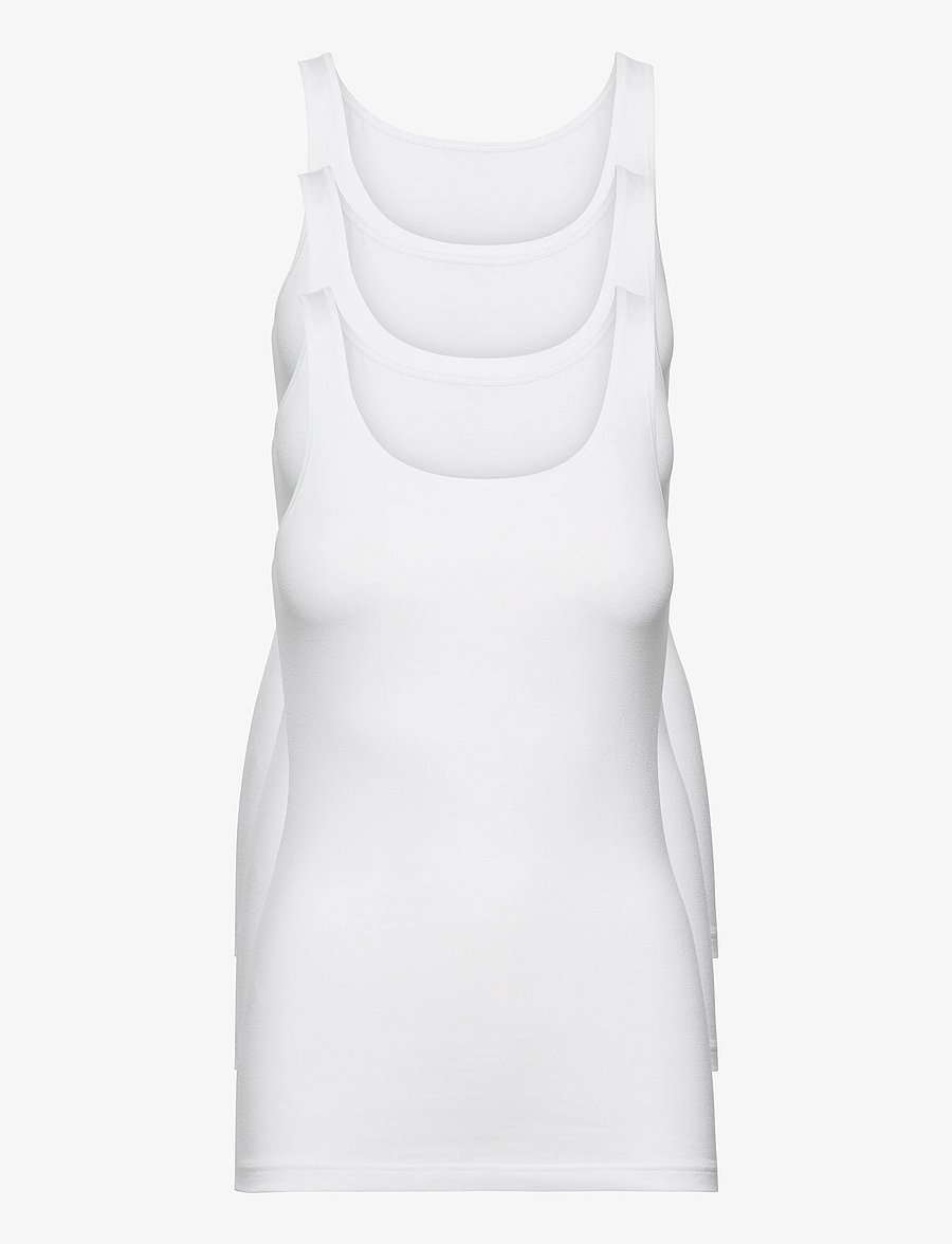 Decoy - DECOY singlet, 3-pack GOTS - varrukateta särgid - vit - 0