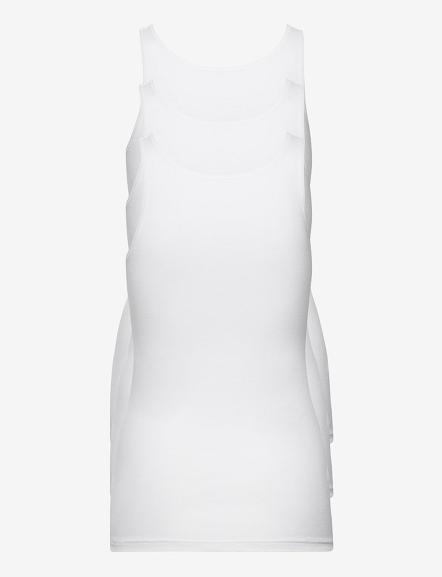 Decoy - DECOY singlet, 3-pack GOTS - tank tops - vit - 1