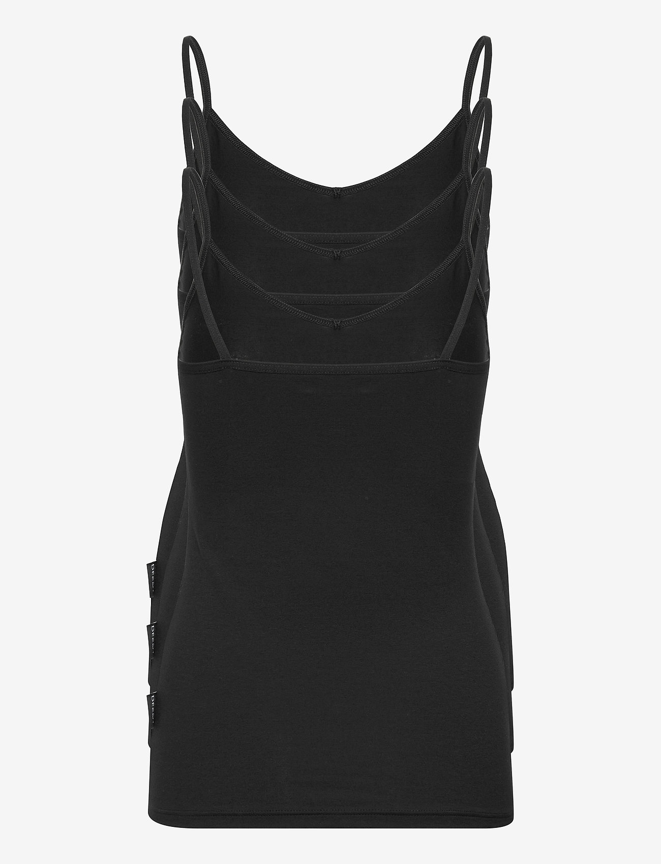 Decoy - DECOY singlet, 3-pack GOTS - topid ja varrukateta alussärgid - black - 1