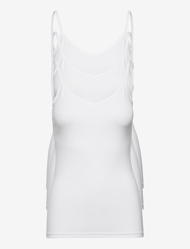 Decoy - DECOY singlet, 3-pack GOTS - Ärmellose tops - white - 0