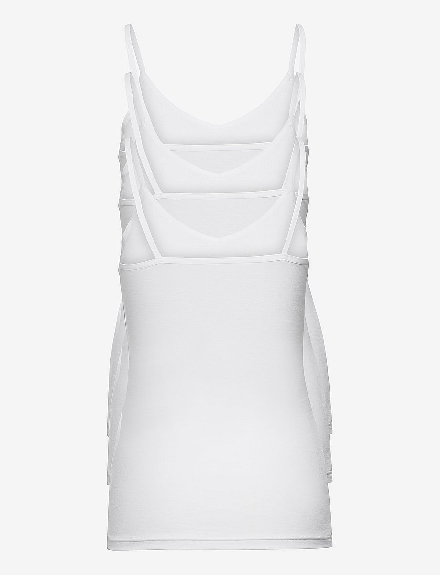 Decoy - DECOY singlet, 3-pack GOTS - topid ja varrukateta alussärgid - white - 1