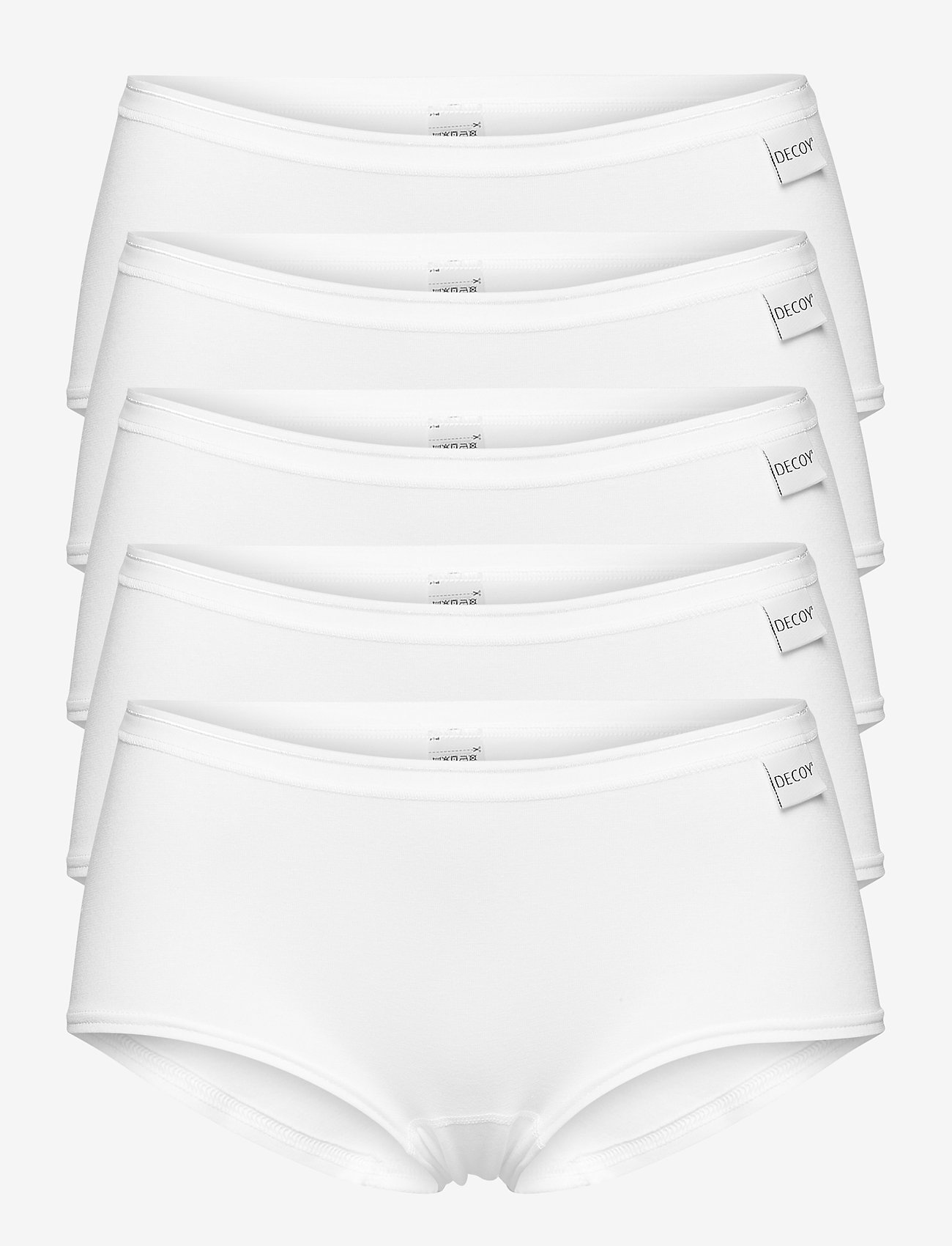 Decoy DECOY hipster, 5-pack GOTS - Underkläder - WHITE / white