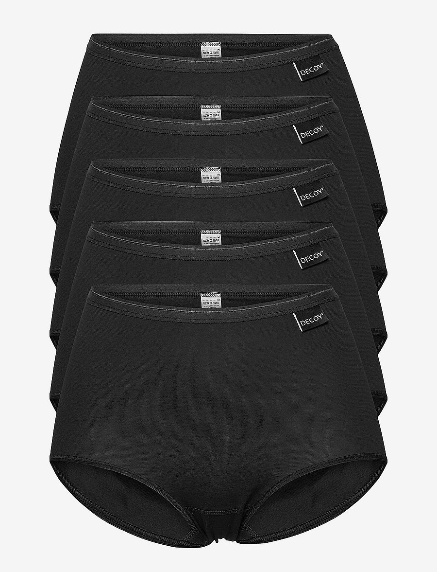 Decoy - DECOY maxi brief, 5-pack GOTS - bokserki & szorty - black - 0