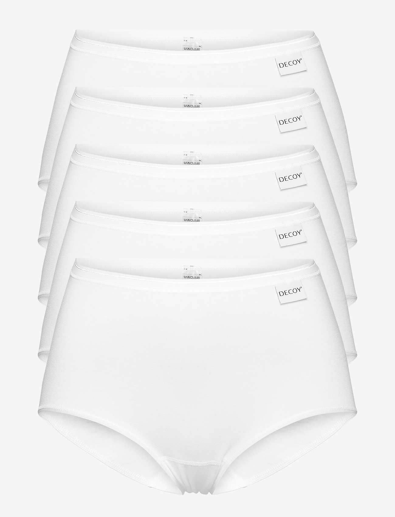 Decoy DECOY maxi brief, 5-pack GOTS - Underkläder - WHITE / white