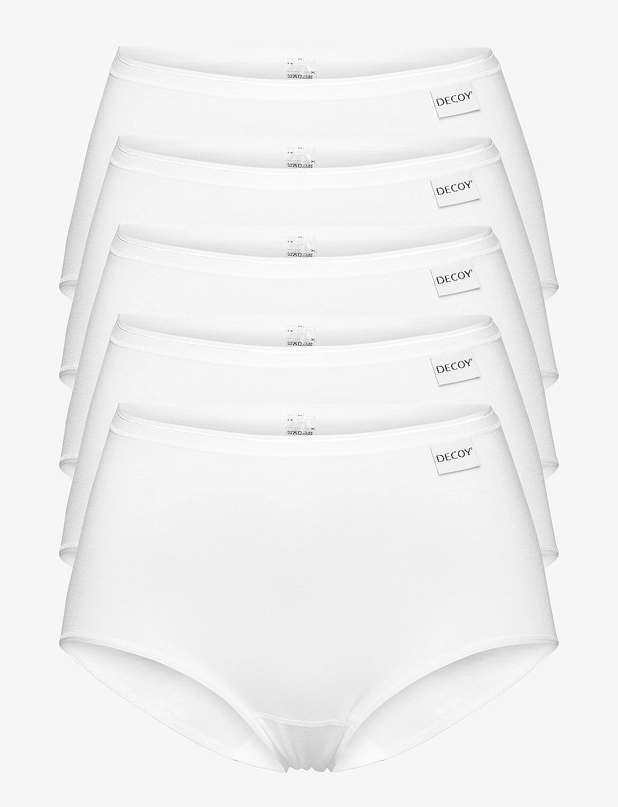 Decoy - DECOY maxi brief, 5-pack GOTS - briefs - white - 0