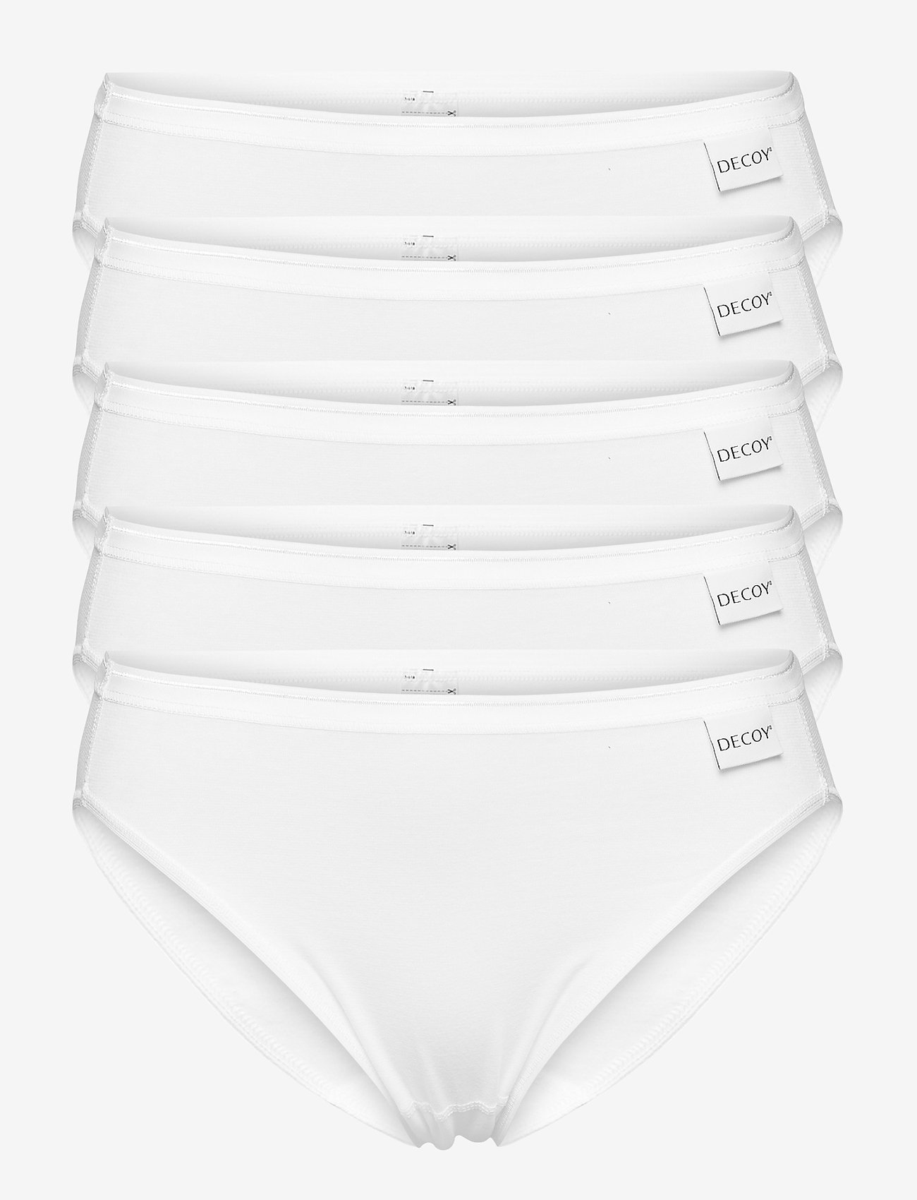 Decoy DECOY tai brief, 5-pack GOTS - Underkläder - WHITE / white