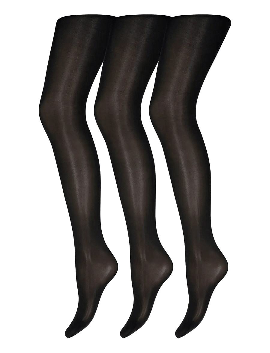 Decoy - DECOY recycled tight 60den 3pk - basics - svart - 2