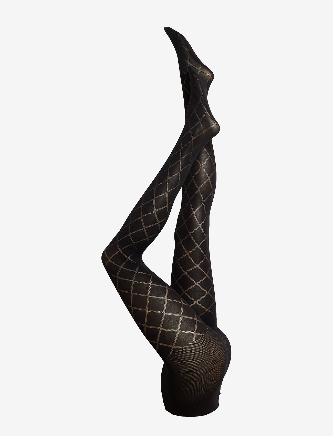 Decoy - DECOY tights w/check 65 de - black - 0