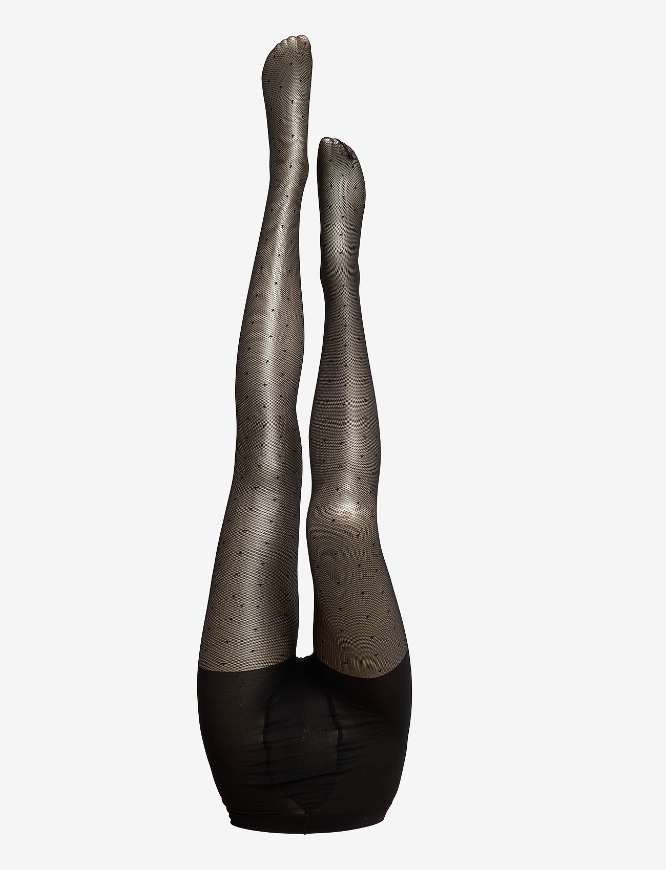 DECOY tights net w/dots 20 den - SVART