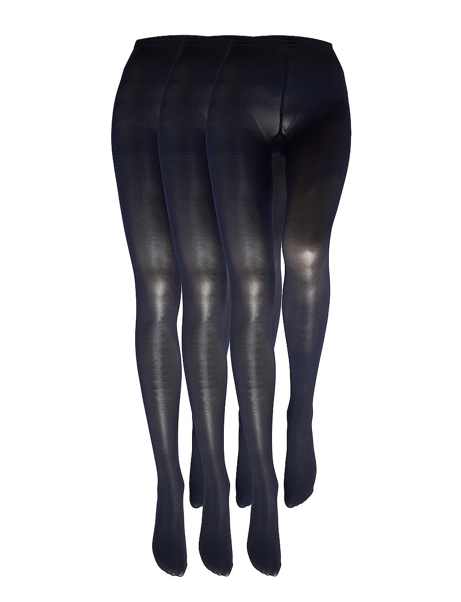 Decoy - DECOY recycled tight 40den 3pk - basics - blue iris - 2