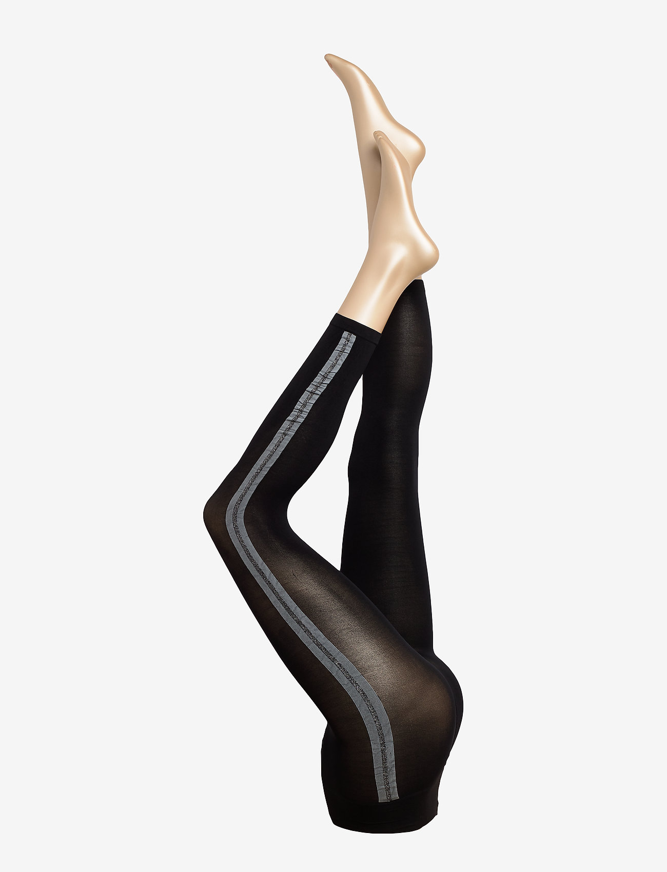 Decoy - DECOY capri lurex stripe 50 de - black - 0
