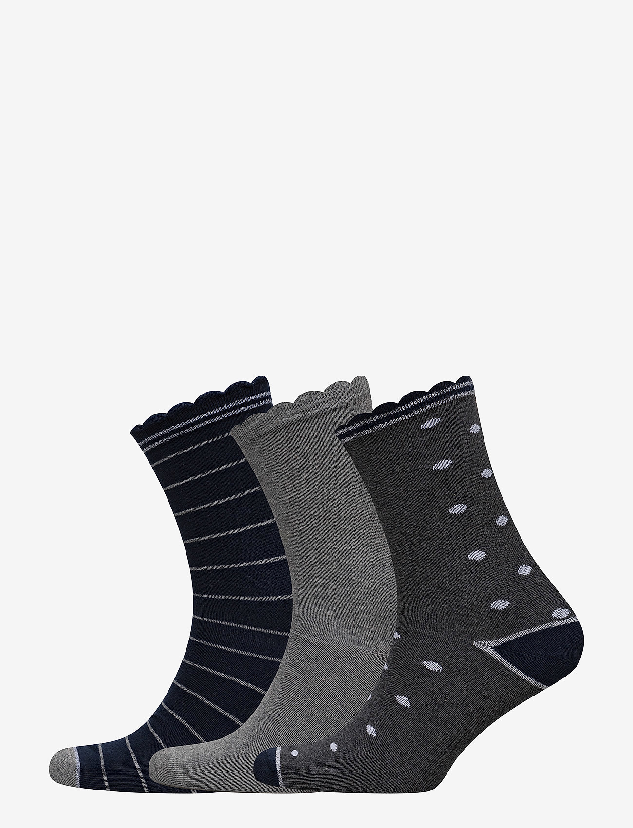 DECOY ankle sock cotton 3-pack - MULTI