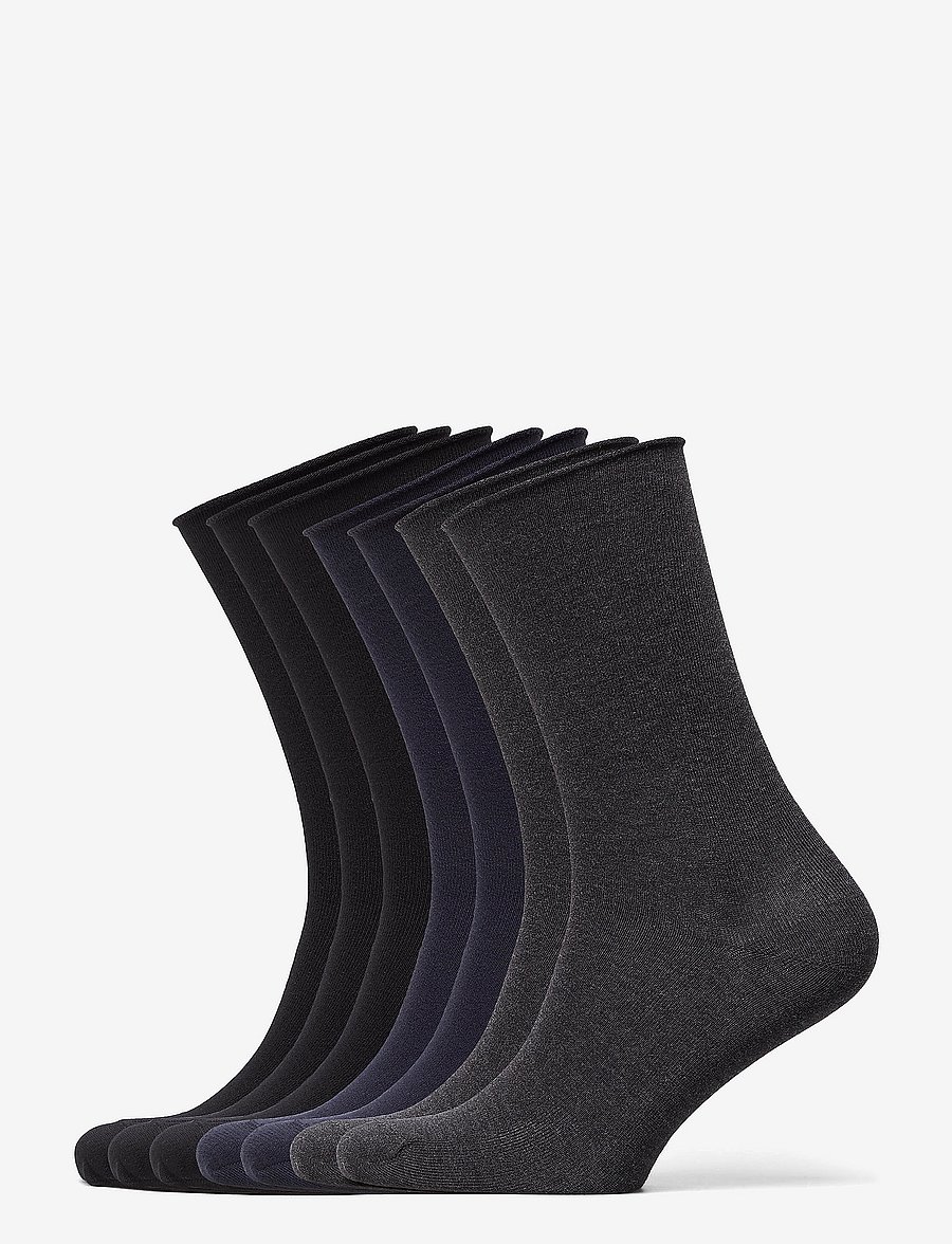 Decoy - DECOY socks org.cotton 7pk - vanliga strumpor - flerfärgad - 0
