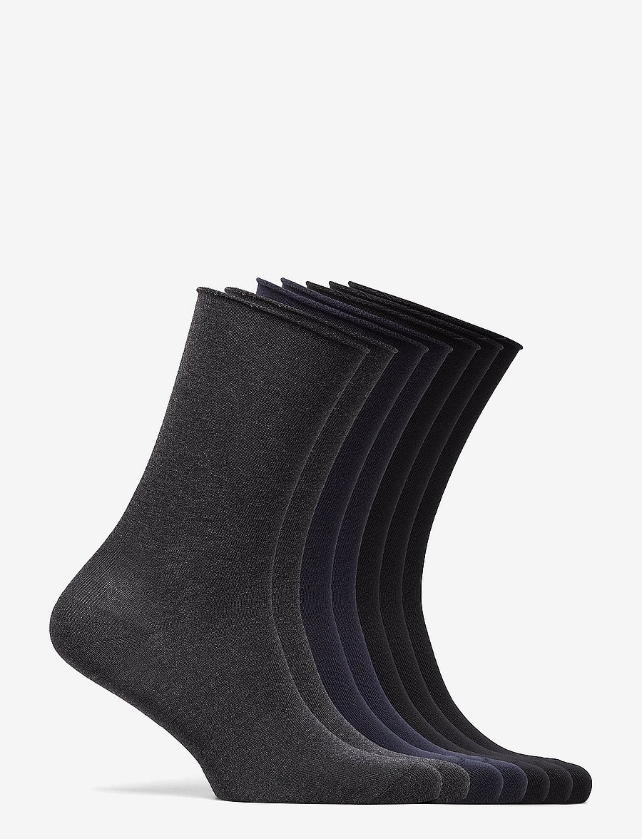Decoy - DECOY socks org.cotton 7pk - vanliga strumpor - flerfärgad - 2