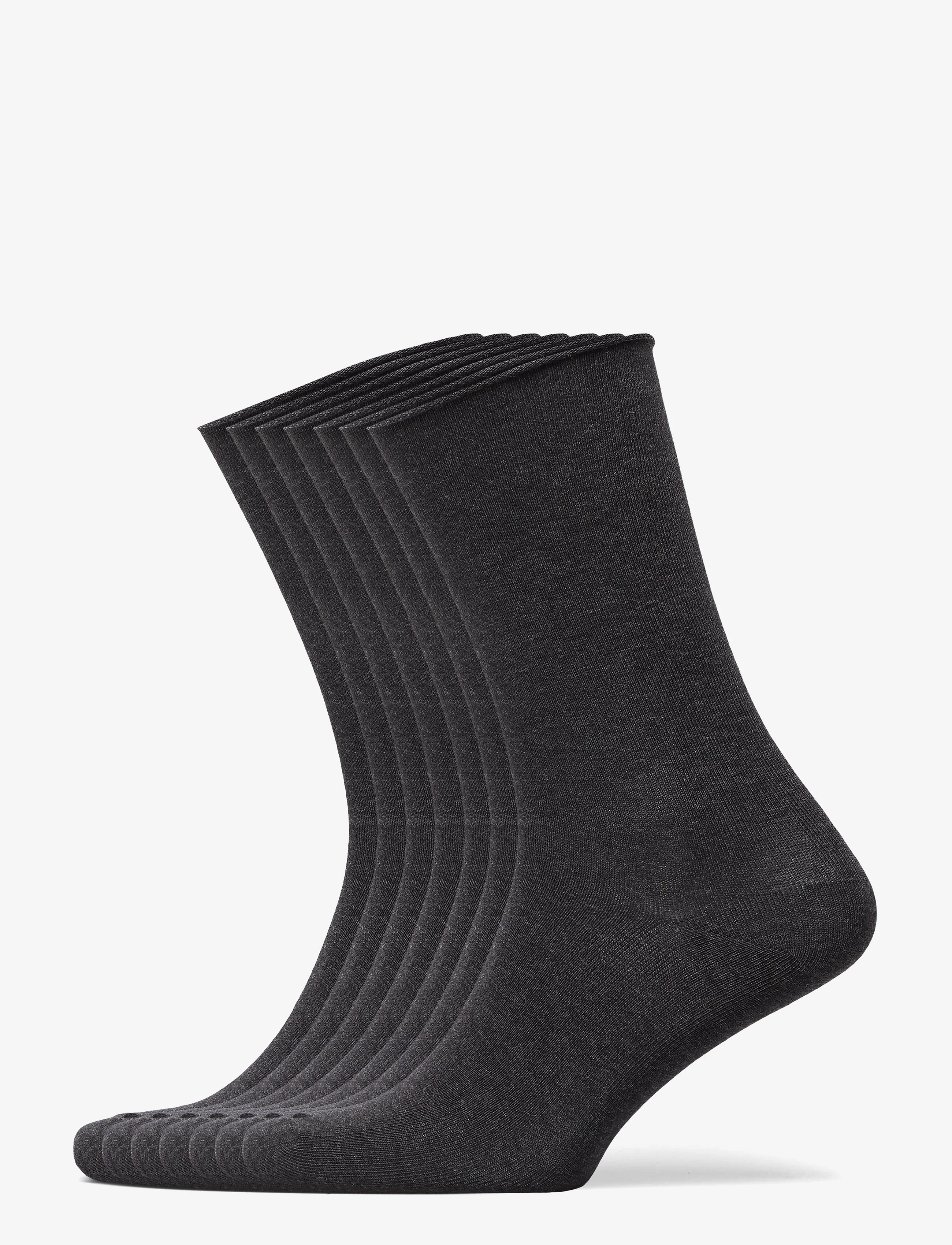 Decoy DECOY socks org.cotton 7pk - Sokid - MöRKGRå ME / grey