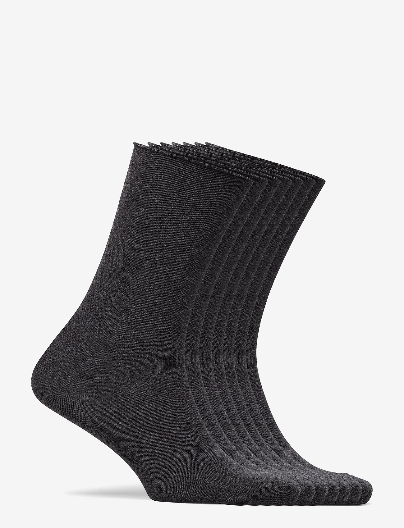 Decoy - DECOY socks org.cotton 7pk - sokker - mörkgrå me - 1