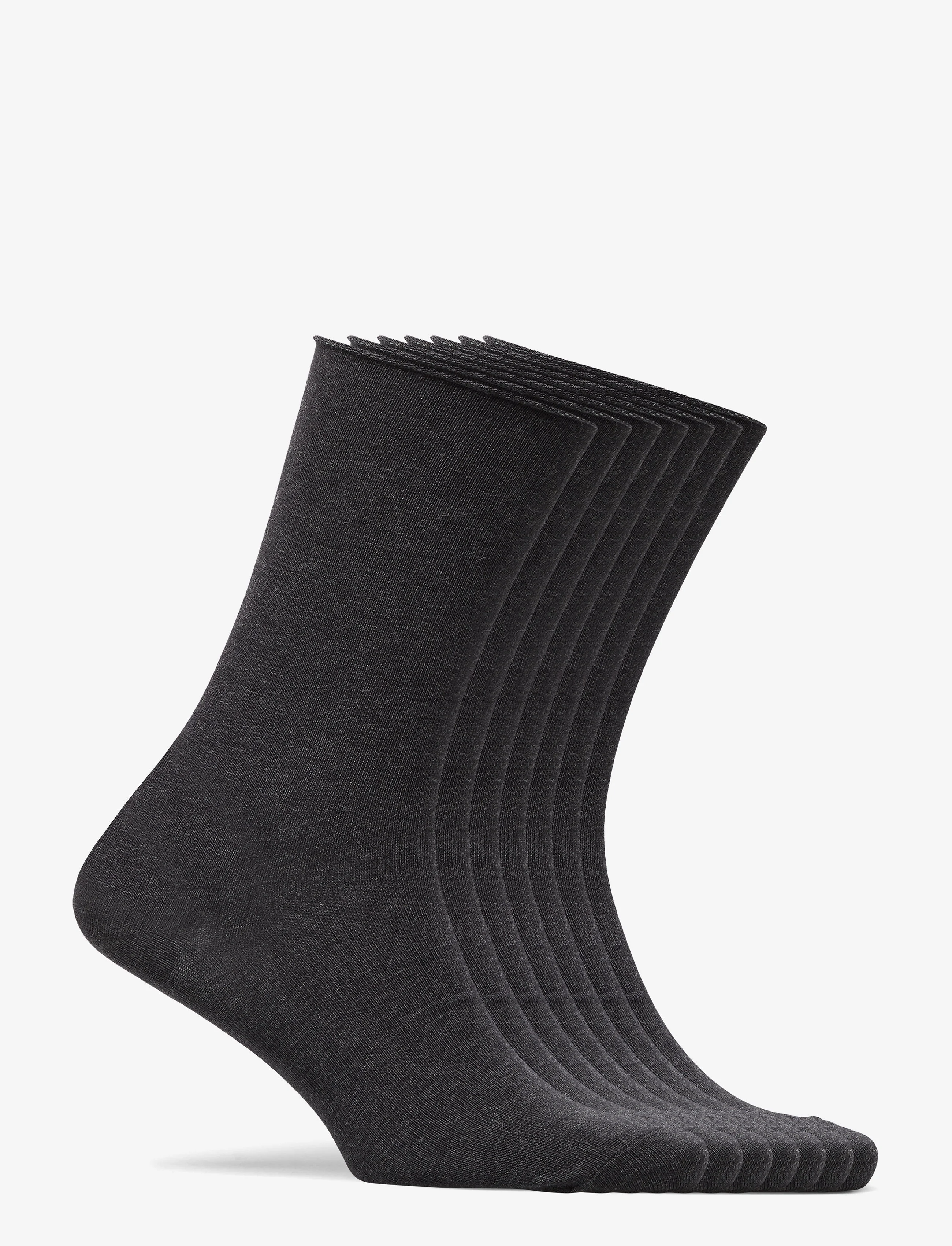 Decoy - DECOY socks org.cotton 7pk - lägsta priserna - mörkgrå me - 1