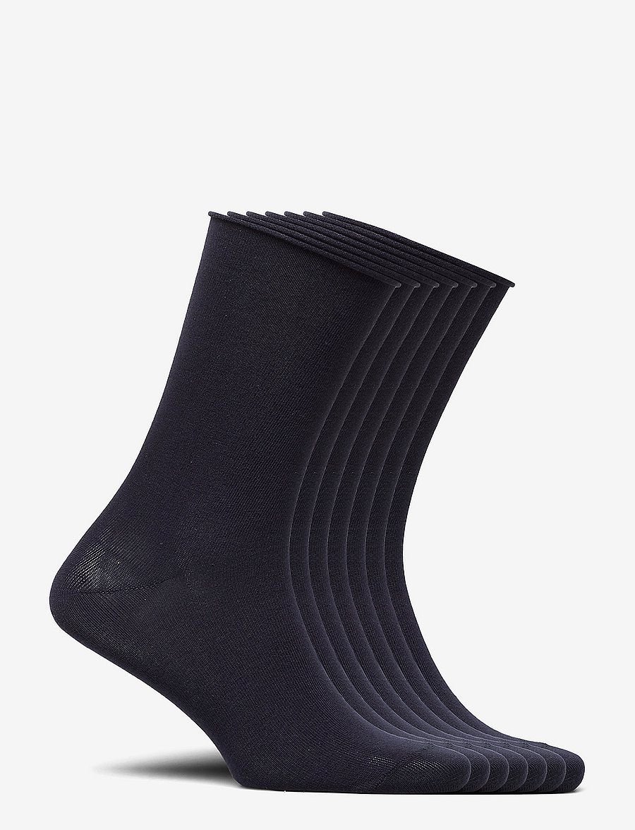 Decoy - DECOY socks org.cotton 7pk - vanliga strumpor - navy - 2