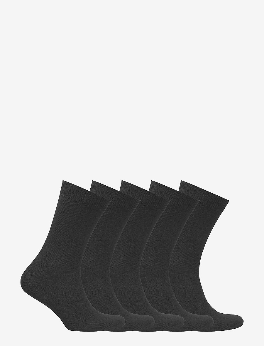 Decoy - DECOY ankle sock cotton 5-pk - almindelige strømper - black - 1
