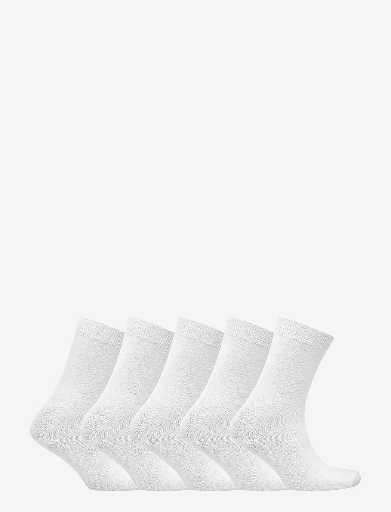Decoy - DECOY ankle sock cotton 5-pk - klassikalised sokid - white - 1