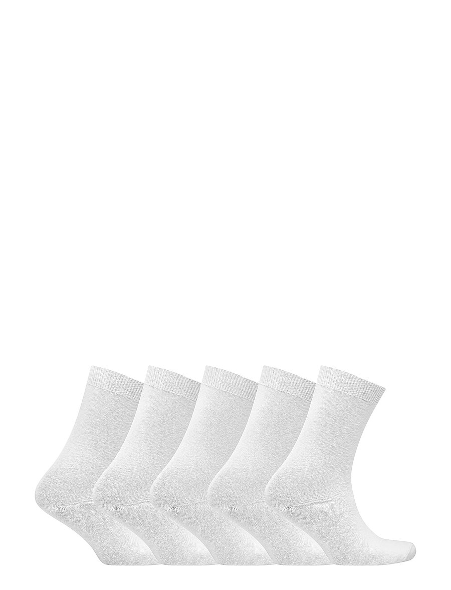 Decoy - DECOY ankle sock cotton 5-pk - klassikalised sokid - white - 1