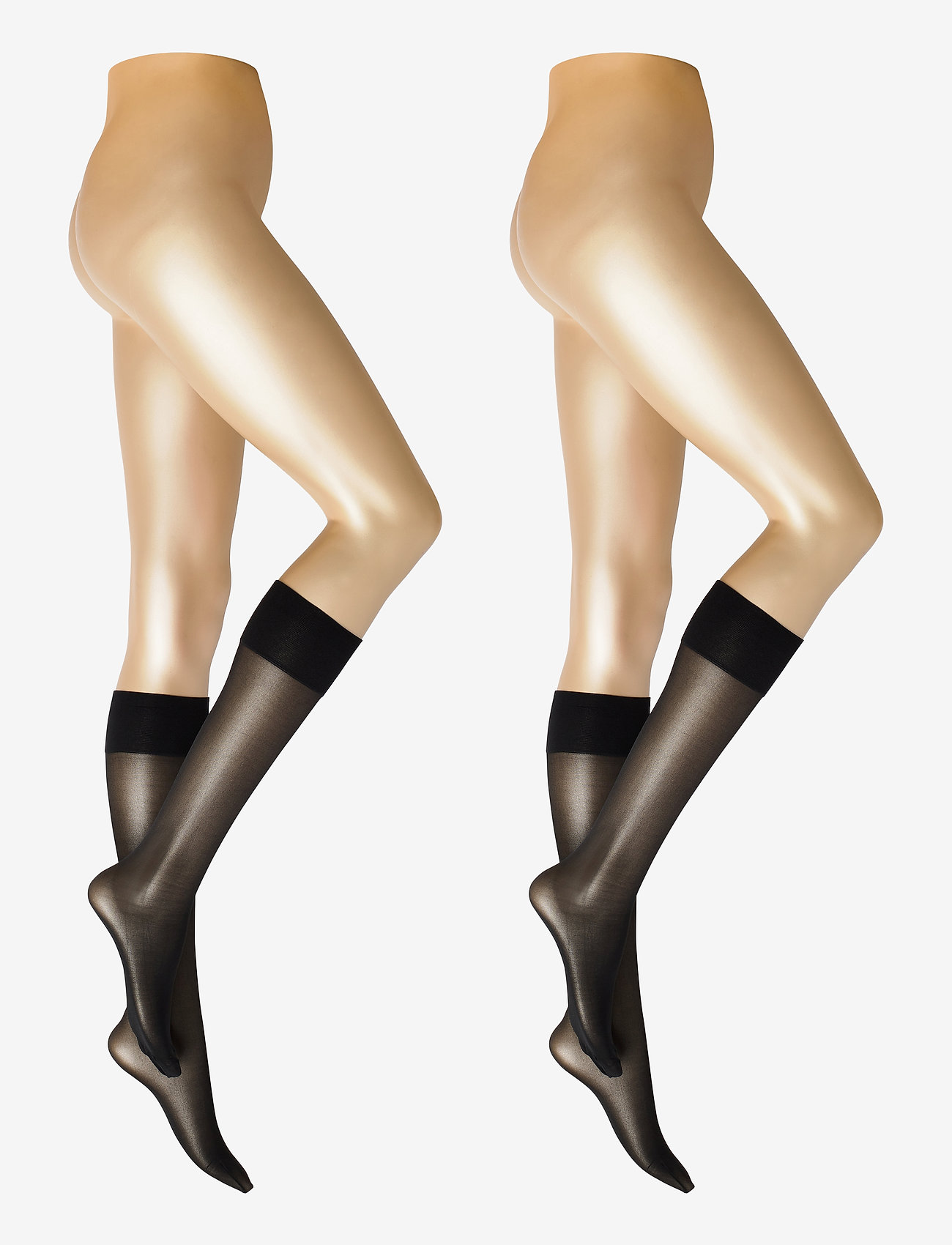 Decoy - DECOY kneehigh legvitali 2p 40 - svart - 0