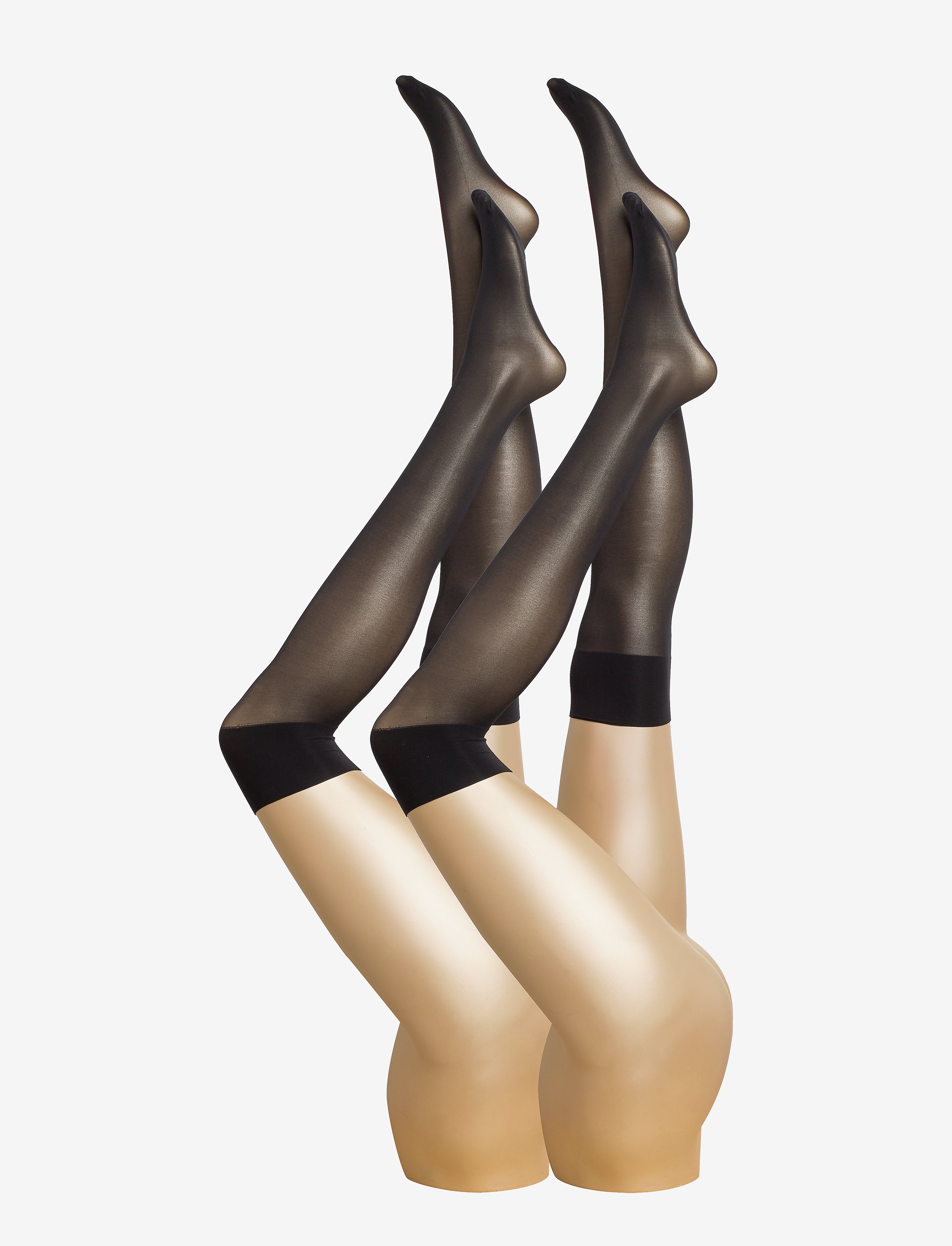 Decoy Decoy Kneehigh Perfectfit30 2P, ONE SIZ, Black, Sokker > Knæhøje Sokker, Dame