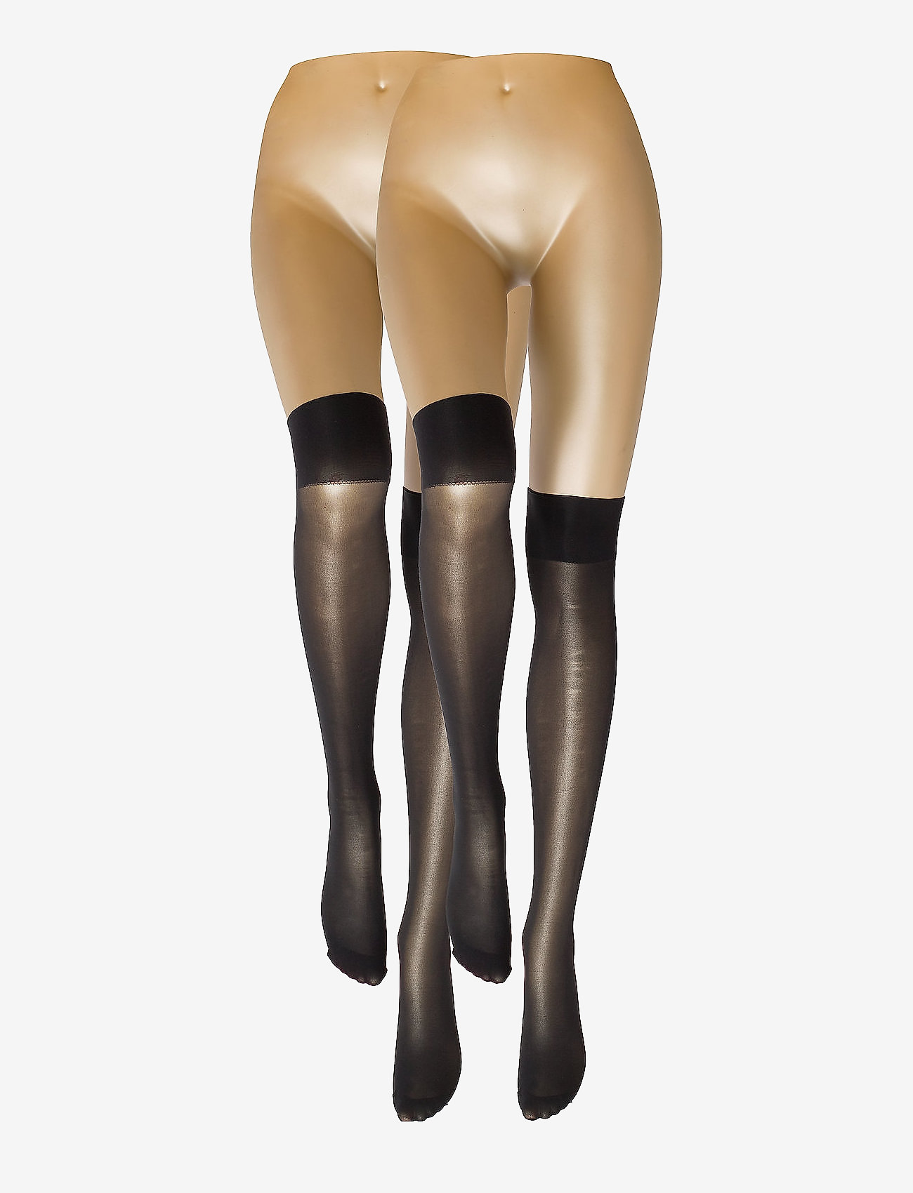 Decoy - DECOY kneehigh perfectfit30 2p - knästrumpor - svart - 1