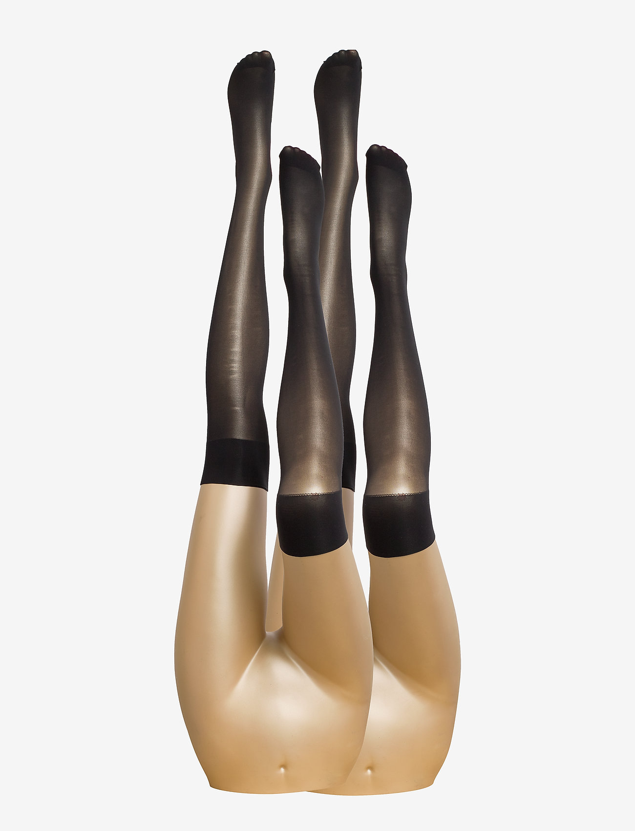 Decoy - DECOY kneehigh perfectfit30 2p - knästrumpor - svart - 2