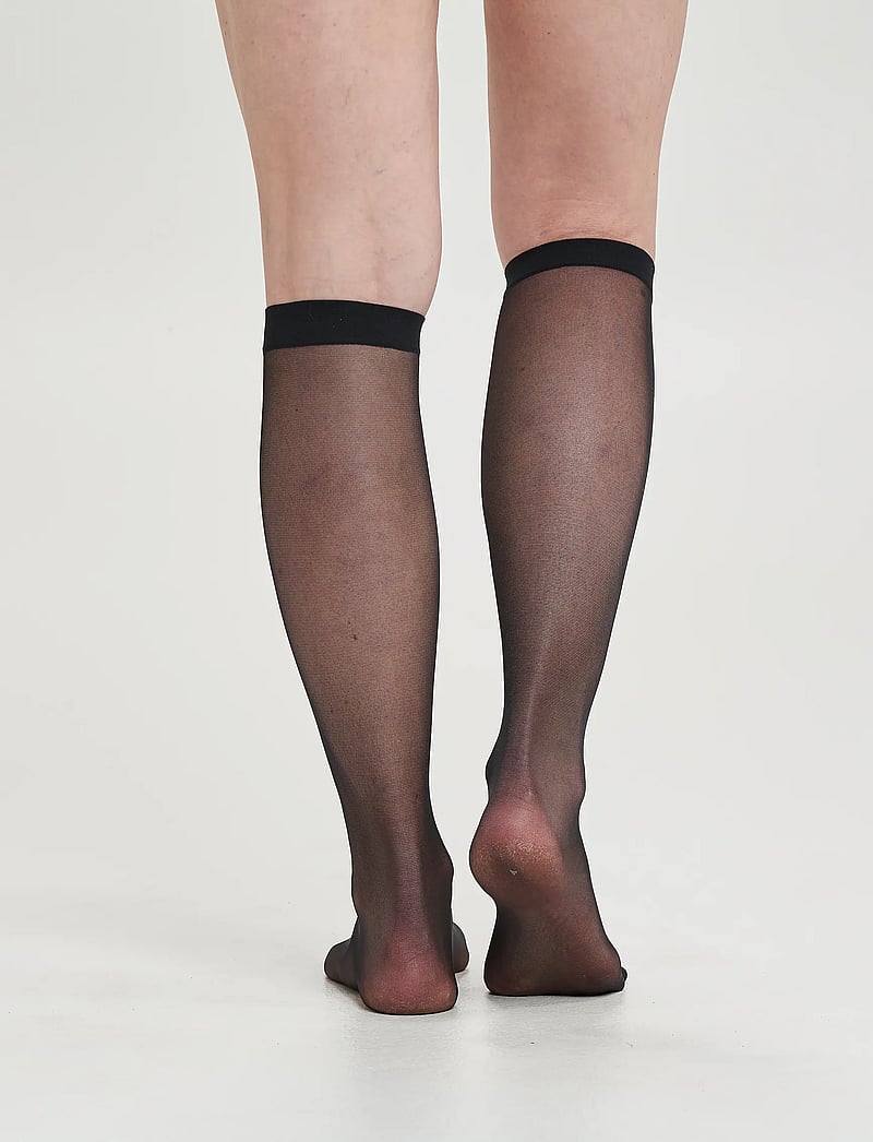 Decoy - DECOY knee high glossy 2-pk 20 - knæstrømper - svart - 3