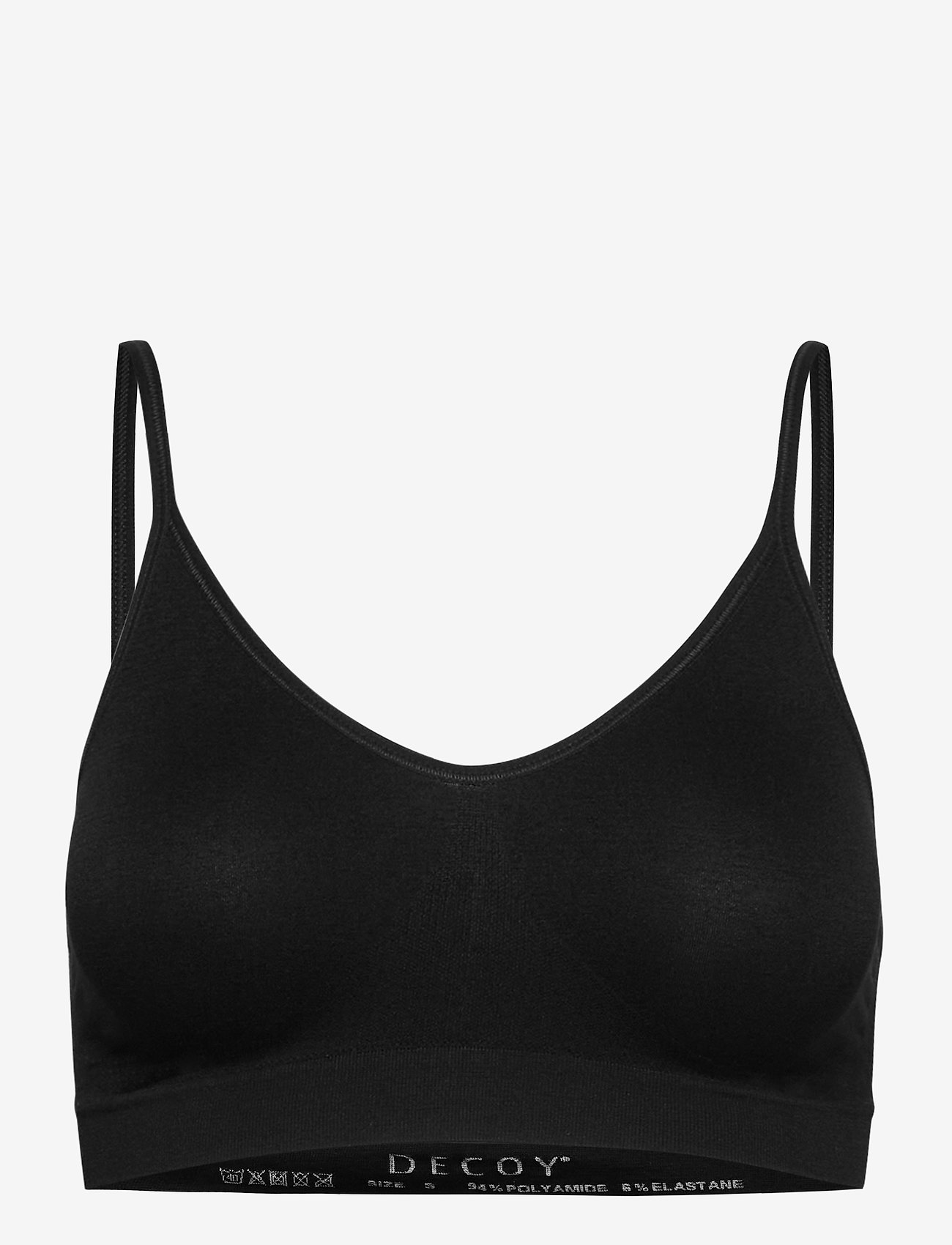 Decoy - DECOY bra top w/narrow straps - tank-top-bhs - black - 1
