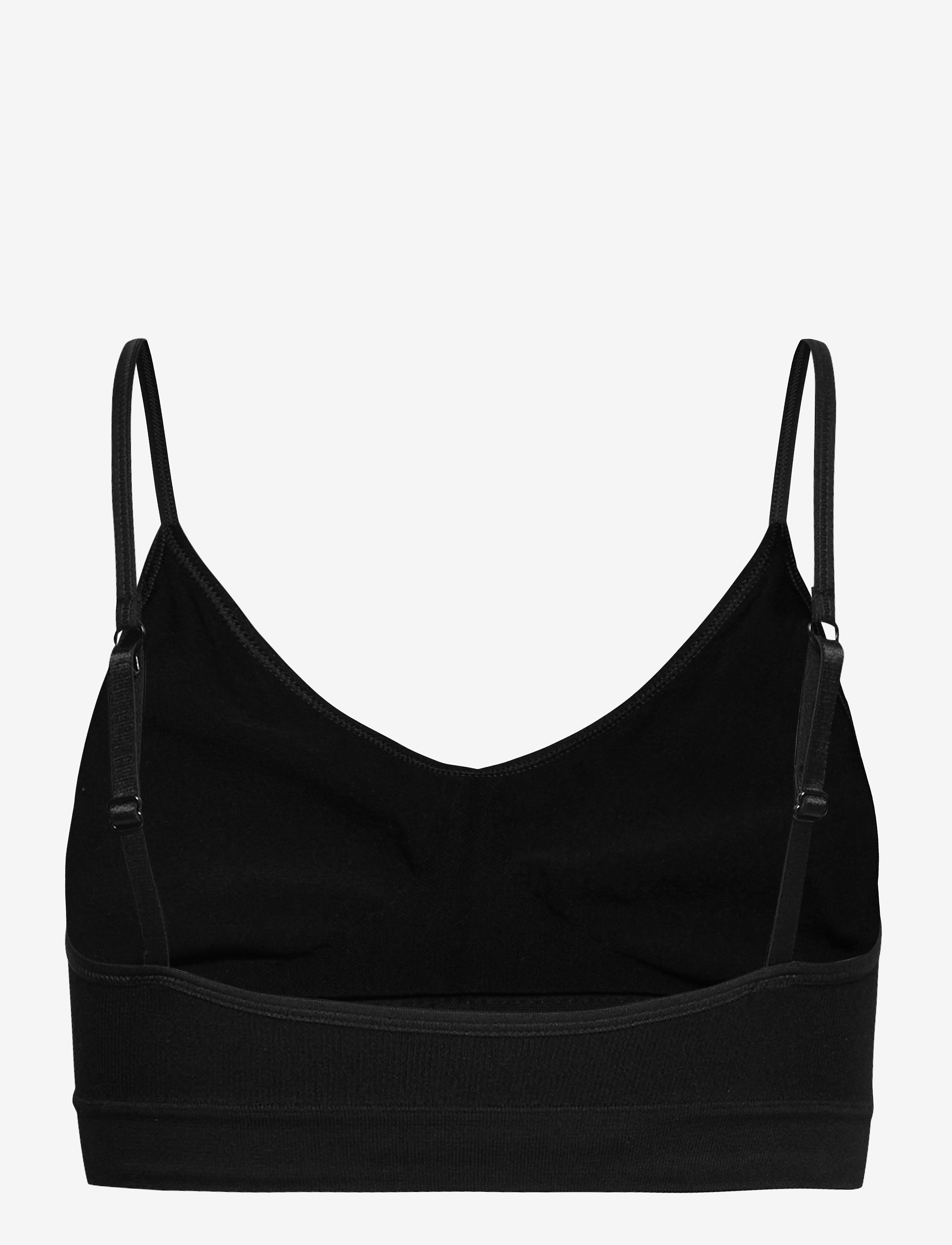 Decoy - DECOY bra top w/narrow straps - pehmeät rintaliivit - black - 3