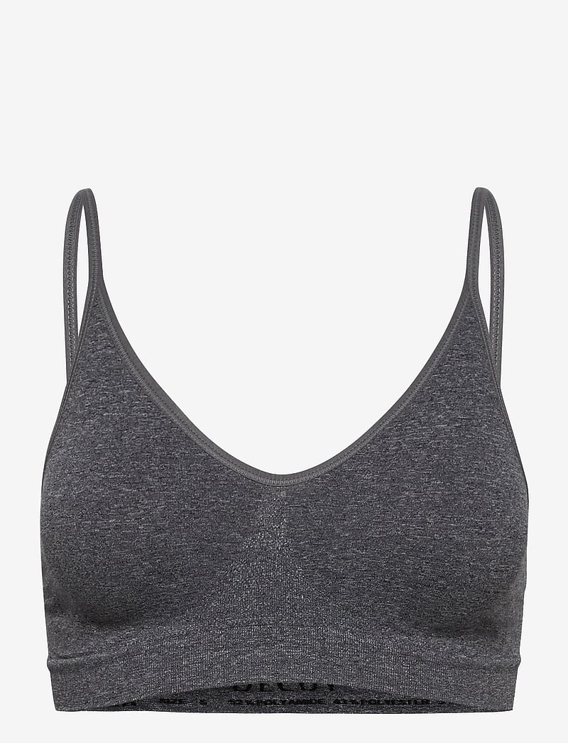 Decoy - DECOY bra top w/narrow straps - toppiliivit - grey - 1