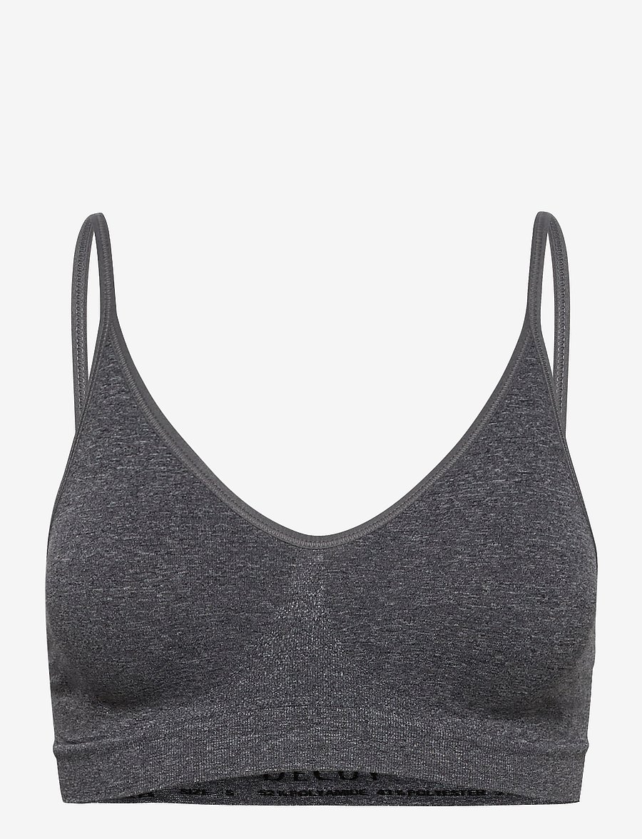 Decoy - DECOY bra top w/narrow straps - sporta krūšturi - grey - 1