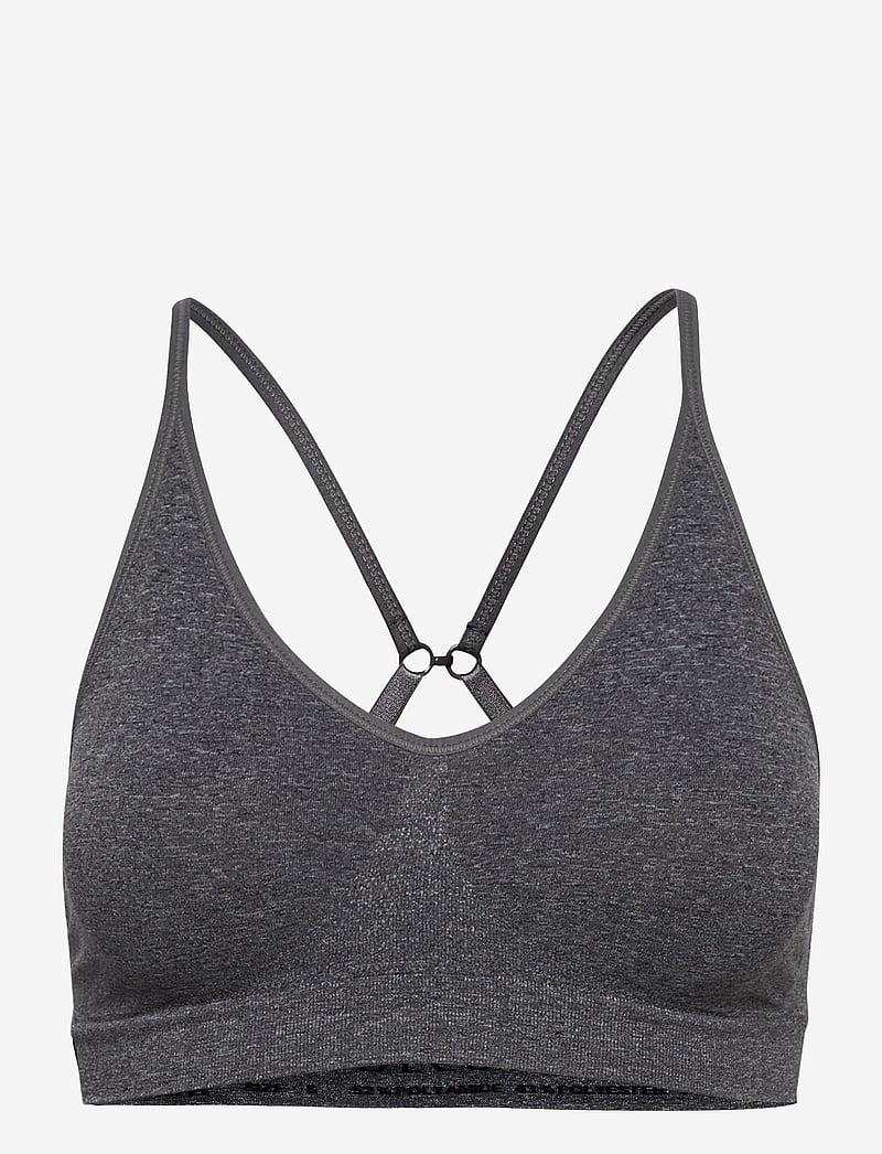 Decoy - DECOY bra top w/narrow straps - toppiliivit - grey - 2