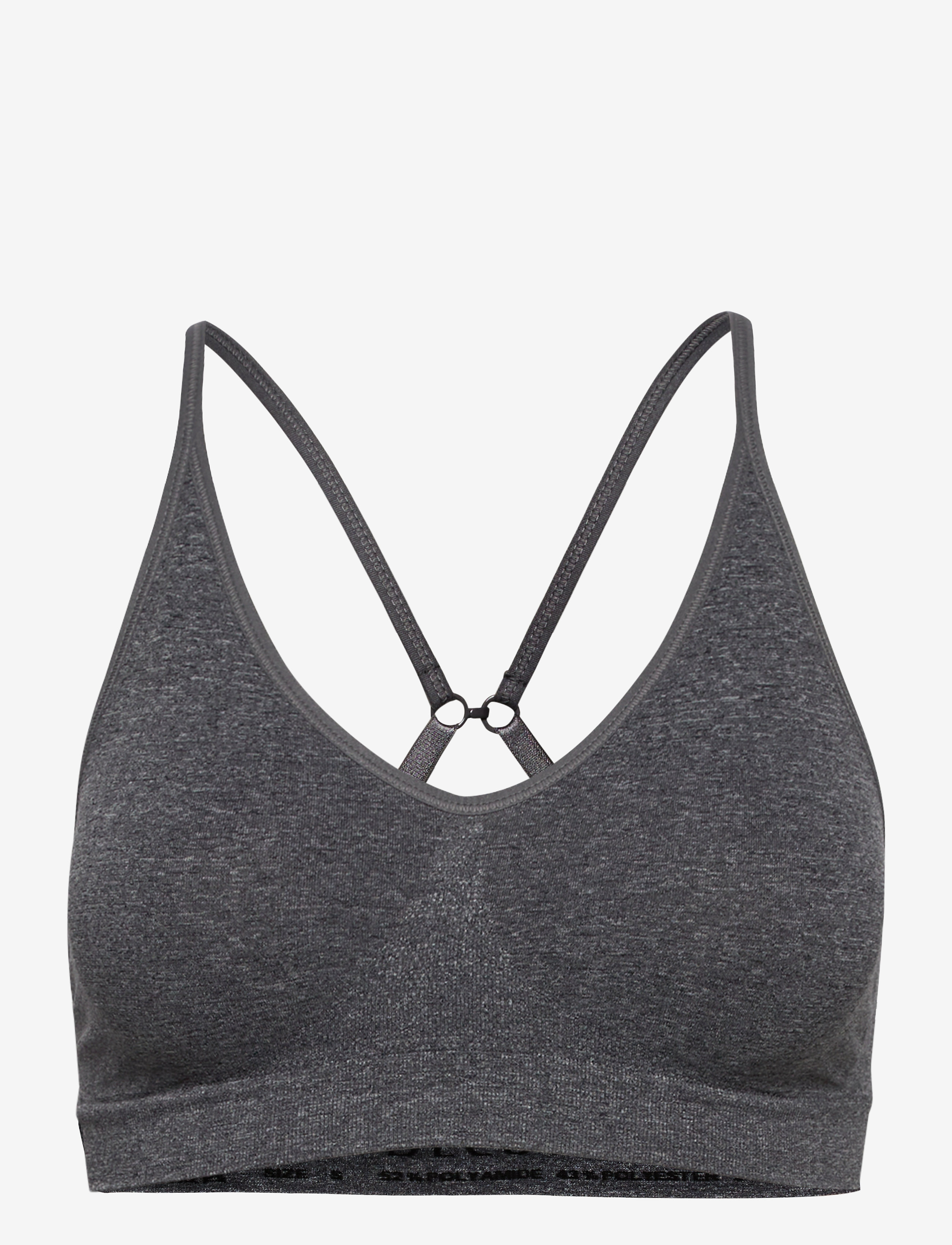 Decoy - DECOY bra top w/narrow straps - sporta krūšturi - grey - 2
