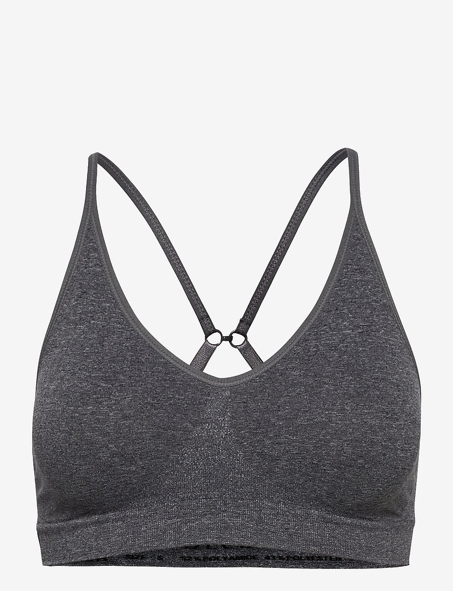 Decoy - DECOY bra top w/narrow straps - sporta krūšturi - grey - 2