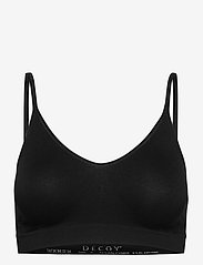 DECOY bra top w/narrow straps - BLACK