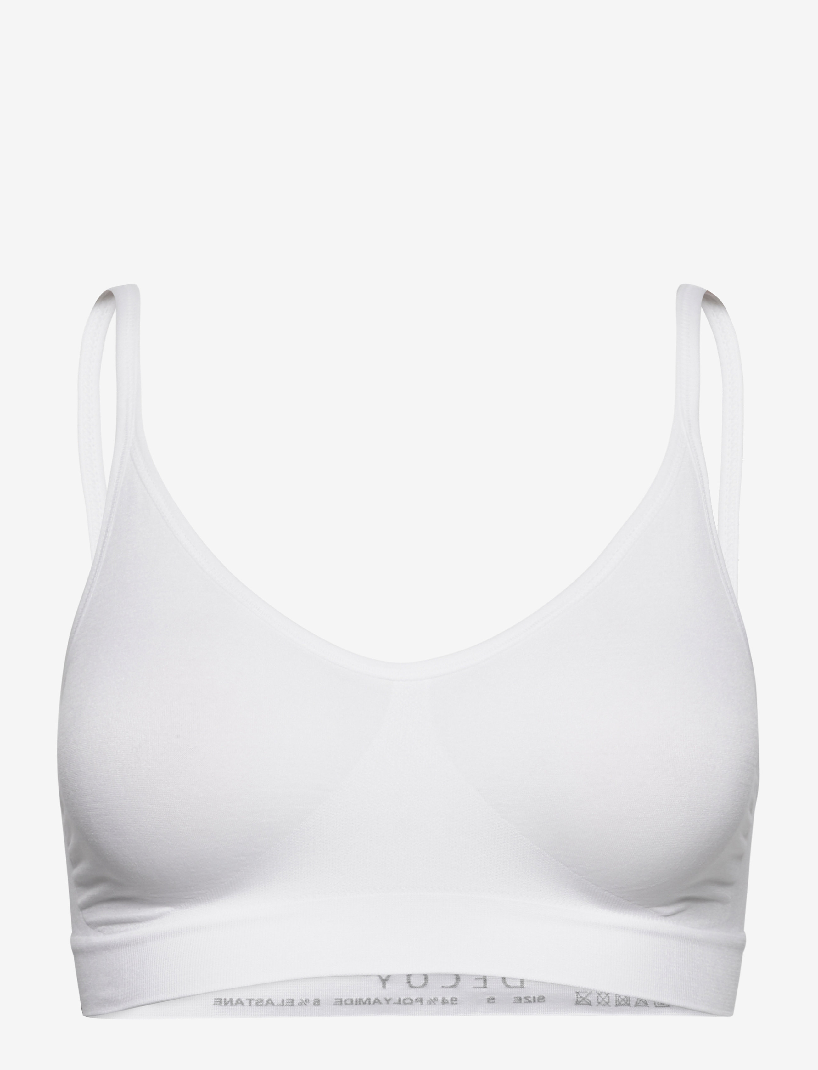 Decoy DECOY bra top w/narrow straps - Undertøj - WHITE / white