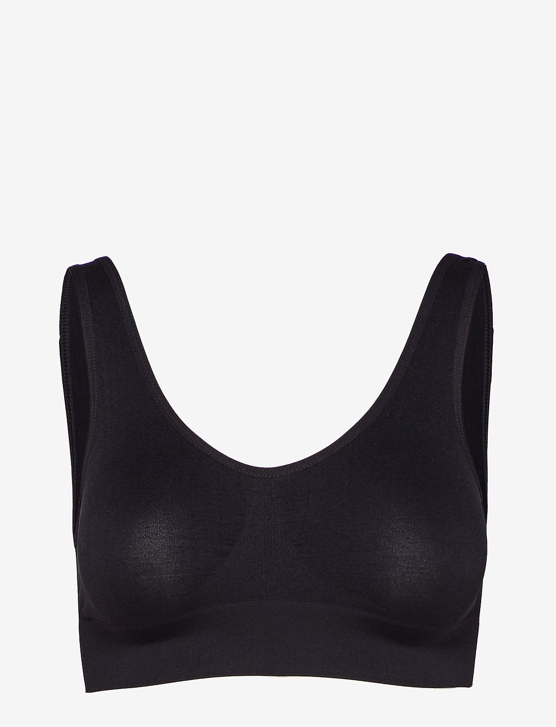Decoy - DECOY bra top w/wide straps - liemenėlės, dėvimos po berankoviais marškinėliais - black - 1