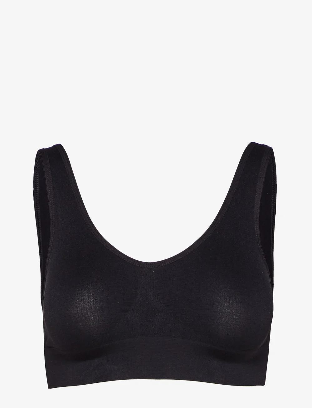 Decoy - DECOY bra top w/wide straps - bh-linnen - black - 1